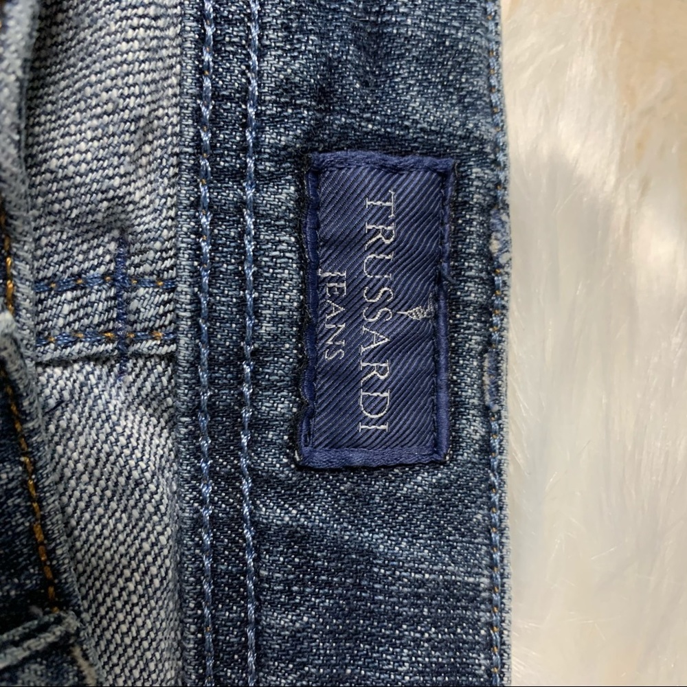 TRUSSARDI Garment-Washed Cropped Jeans, US 6/IT 42 - Picture 13 of 13